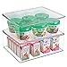 mDesign BBQ Grill Accessories Organizer Box for Cooking Utensils - Large, Clear