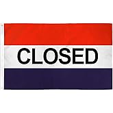 AZ FLAG - Closed Flag - 3x5 Ft - 100D Polyester It'S Closed Banner with Two Metal Grommets - Fade Resistant - Vivid Colors - 3' x 5' Feet - 150x90 Cm