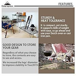 camping moon CAMPINGMOON 2Pcs Outdoor Folding