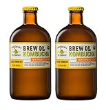 Brew Dr Ginger Turmeric Raw Organic Kombucha (2 bottles)