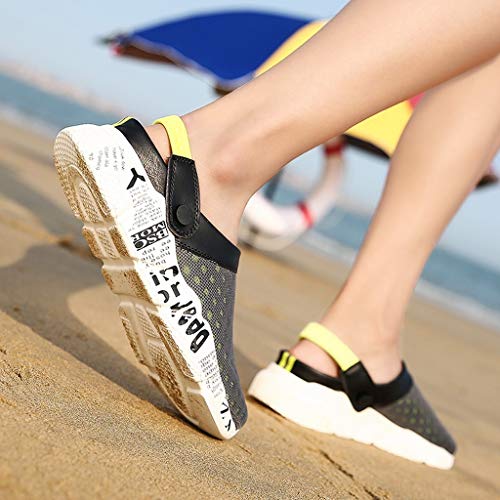 Men Sandals Closed Toe Athletic Outdoor Slides Non-Slip Comfy Walking Shoes Summer Fisherman Beach Slippers