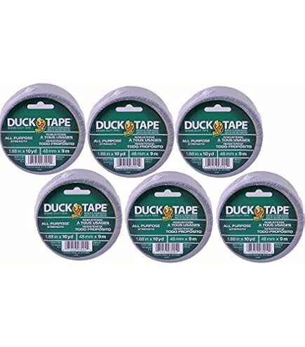 Duck The Original Duct Tape, Silver, 4 Rolls, 1.88 Inch X 45 Yards Each