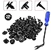 120 Pcs Push-Type Retainer Compatible Clips Nylon Bumper Fastener Clips Retainer Clips -Free Fastener Remover - Stronger Than Original 90467-07201 OEM