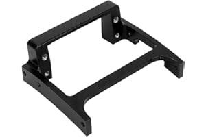 SPYMINNPOO RC Crawler Servo Mount, Metal Axial SCX10 II 1/10 RC Car Servo Mount, Black, SPYMINNPOOsoir4z23bx-11