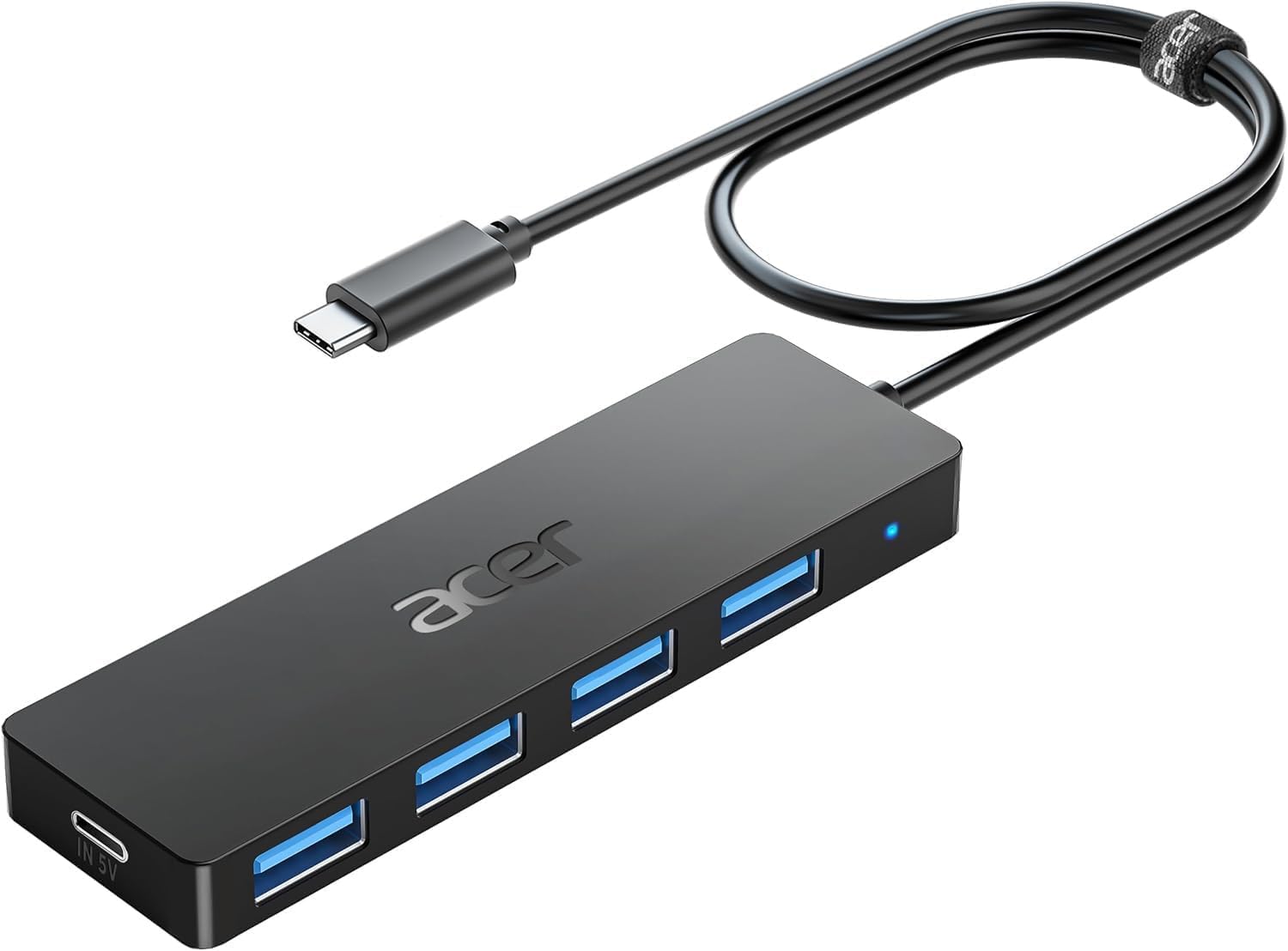 Photo 1 of Acer USB C Hub 4 Ports, Multiple USB 3.0 Hub, USBC Splitter for Laptop with TypeC Power Port, Extender for Type C Port Laptop, PC, Desktop and More (USB-C, 2ft)