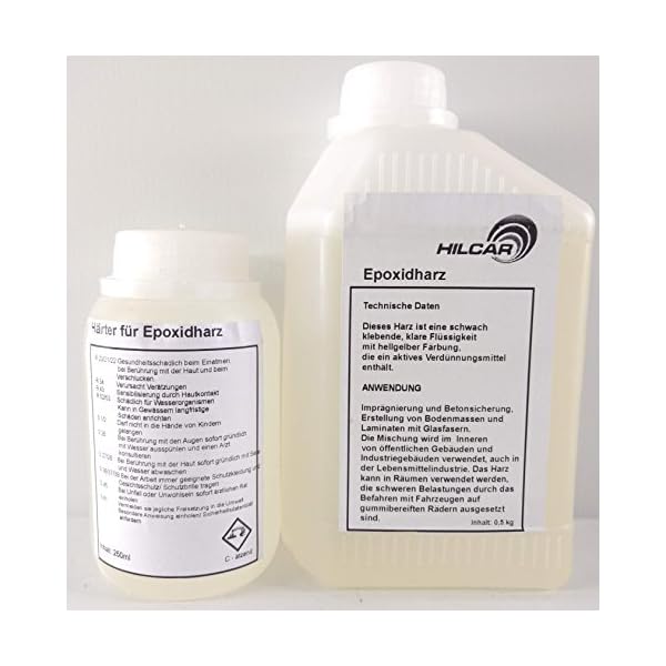 0,75kg Epoxidharz GFK Laminierharz Harz Epoxi Terra Profiqualität (0,5kg Harz + 0,25kg Härter)