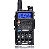 Baofeng UV-5R Radio bidireccional Banda dual 144-148/420-450Mhz Walkie Talkie 1800mAh batería de iones de litio (negro)