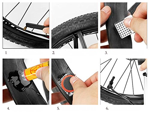 image for Bling Multifunction Inner Tube Patch Bicycle Repair Kit. Also for Infl