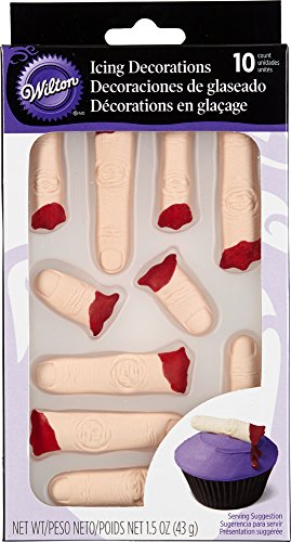 Wilton 710-9020 Severed Finger Royal Icing Decorations