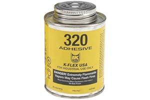 K-Flex Usa Rubatex R-320 Contact Adhesive, Amber, 1 pt.