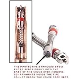 E-Z Tire Beads - Balancing Beads Stainless Steel Filtered Valve Cores - 4 Pack