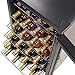 NewAir Wine Cooler and Refrigerator, 28 Bottle Freestanding Wine Chiller Fridge, Black with Glass Door, AW-280E