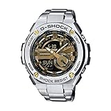 G-Shock GST-210D-9A G-Steel Series Luxury Watch - Silver/Gold / One Size