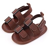 Meckior Baby Infant Boy Girl Sandals Newborn Non-Slip Soft Rubber Sole Sandals for Baby Boys Open-Toe Outdoor Casual Summer First Walkers Shoes