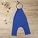 Franterd Baby Girls Straps Rompers, Kid Jumpsuits Piece Pants Clothing (Blue, 2T)