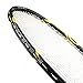 Senston-High Level 2 Player Graphite Badminton Racket Set-Includes 1 Badminton Bag/ 2 Rackets/ 2 Grips (Black + White)