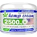 Pain Relief Hemp Cream 1000 Mg - Emu Oil, Arnica, MSM, Turmeric - Hemp Extract Cream for Inflammation & Sore Muscles - Natural Joint, Arthritis & Back Pain Support - Made in USA