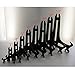 Artliving 5 Inch Black 12pcs/Set Plastic Easels Plate Display Stands Picture Frame Stand Holder