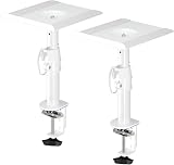 suptek Clamp-on Speaker Stand Desk Mount Set 9.6x8.8 inch Trays 2 Pack view 1