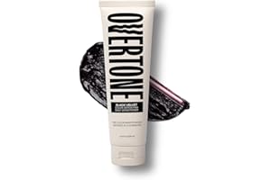 Overtone Daily Color Depositing Conditioner, Black Velvet, 4.5 oz, Hydrating, Damage-Free Temporary Hair Color for All Hair Types with Shea Butter & Coconut Oil, Vegan & Cruelty-Free