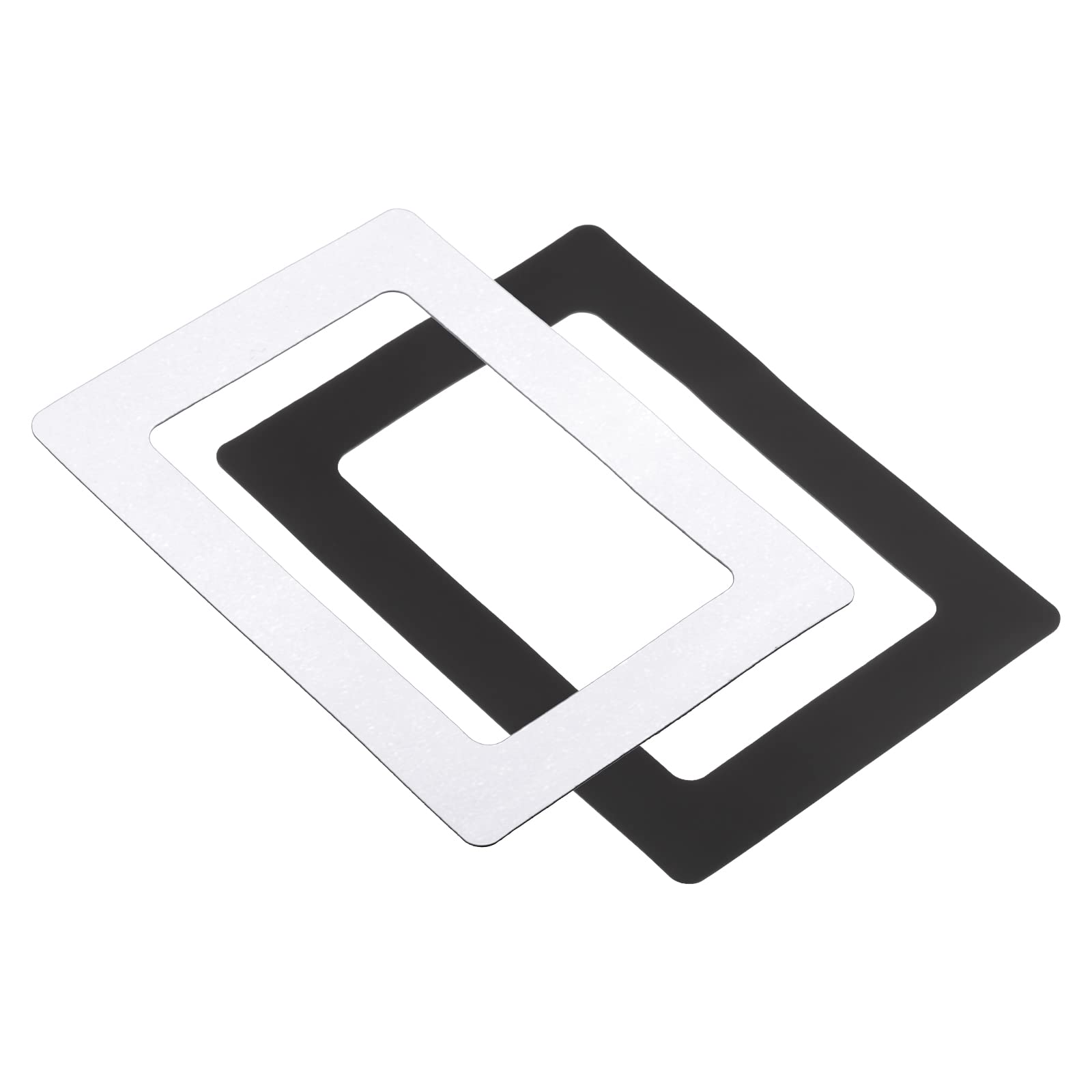 PATIKIL Magnetic Picture Frame, 2 Pack Magnetic Photo Frame Picture Holder Holds 4x6 Inch Photos for Refrigerator Metal Home Office, PVC White