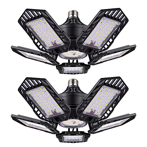 TANBABY Metal LED Garage Lights 2 Pack 150W Garage Light 15000LM LED