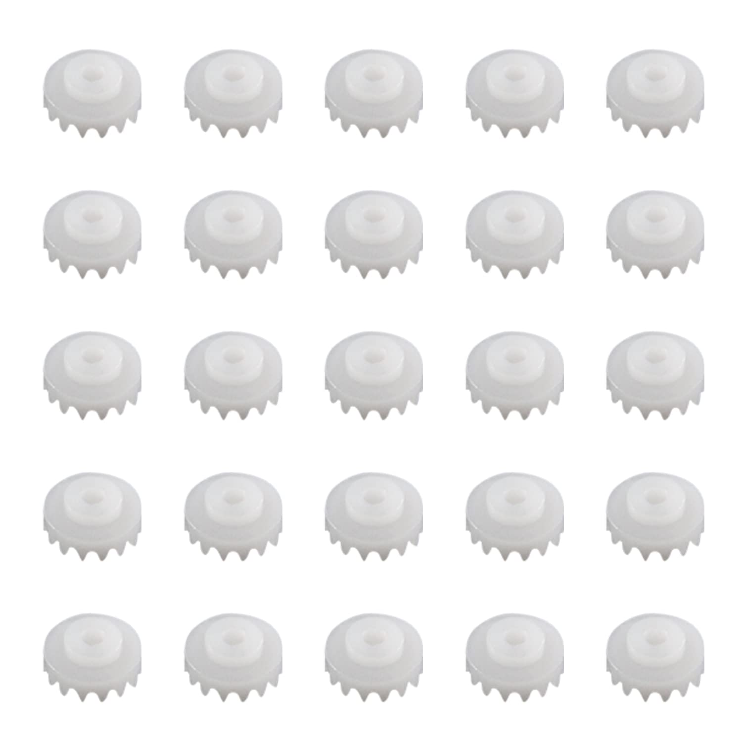 Othmro Plastic Gears, 15 Teeth Motor Gears Model C152A, 8.5mm Outer Diameter 3.9mm Thickness Plastic Gears for Car Robot Motor