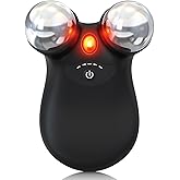 Microcurrent Facial Device,Latest Red Light Technology,Enhances The Ability to Lift The Face and Tighten The Skin,Facial Wrinkle Equipment,Smart Photon Micro-Current Device,Model:EP-300. (Black)