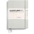 LEUCHTTURM1917 - Notebook Hardcover Medium A5-251 Numbered Pages for Writing and Journaling (Light Grey, Plain)