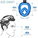 marsboy Full Face Snorkel Mask - Dual-Snorkel for Easier Breathing, Shatterproof PC Design, 180 Degree Viewing Window, Anti-Fog & Anti-Leak, Skin Diving Snorkel Mask Full Face for Adult and Youth, L
