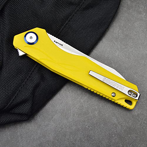 Harnds Harvest Pocket knife with Sandvik 14C28N Steel Folding Knife