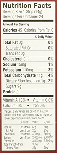 Pure Organic Strawberry Apple Fruit & Veggie Strip, Certified Organic, Gluten-Free, Non-GMO, Vegan, Kosher, Peanut Free, No Artificial Ingredeints, Fruit Snack, 0.49 ounce, 24 Count