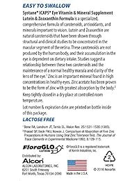 icaps Lutein y Zeaxanthin Fórmula Suplemento dietético 60 ct, ALCON353797, 1, 1
