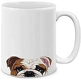 MUGBREW English Bulldog Ceramic Coffee Mug Tea Cup, 11 OZ