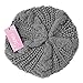 FUNOC Women Ladies Baggy Beret Chunky Knit Knitted Braided Beanie Hat Ski Cap