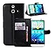 Wallet Case for HTC One E8, Turpro™ PU Leather Folio Flip Wallet Cover Case with Stand and Credit Card Holders for HTC One E8 5.0