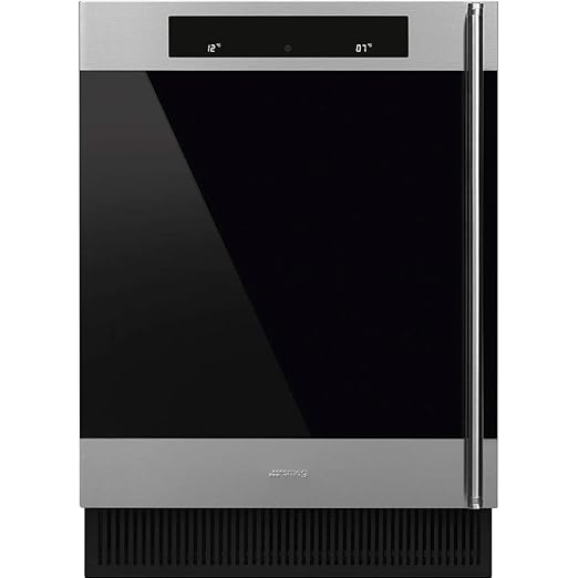 Smeg CVI338XS Integrado Nevera de vino Negro, Acero inoxidable ...