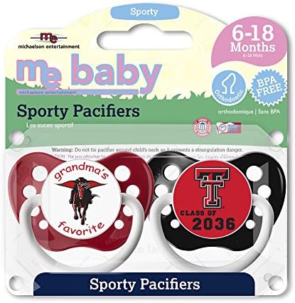 Michaelson Entertainment Pacifier, Texas Tech, 2 Count