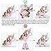 8 Pack 3D Unicorn Balloons Walking Animal Balloons Aluminum Foil Balloons for Weddings Birthday Graduation Party Baby Shower Bridal Shower Birthday Decorations, 8 Styles