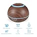 Aroma Diffuser, ARCHEER 300ML Wood Ultrasonic Oil Diffuser Cool Mist Whisper-Quiet Humidifier with Color LED Lights Changing & 4 Timer Settings, Waterless Auto Shut-Off for Spa Baby