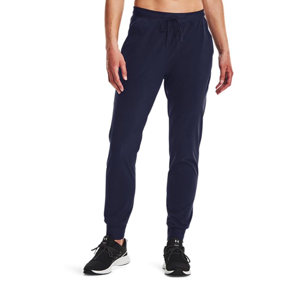 Photo 1 of Under Armour Women's Sport Woven Pant, Midnight Navy-metallic Silver, X-Small