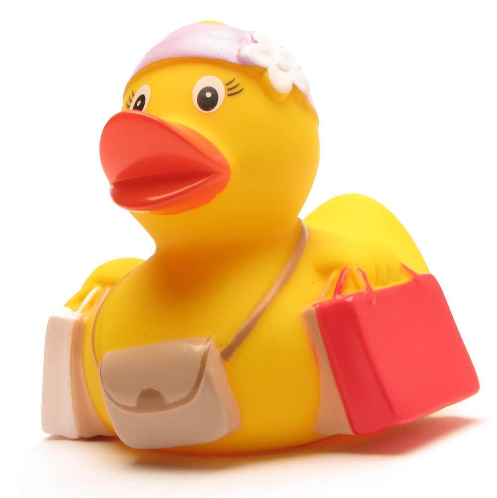 Rubber Duck Shopping-Queen | Bathduck | Duckshop | L: 8 cm