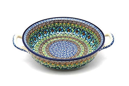 Click Here to See More Images Polish Pottery Baker - Round with Handles - Medium - Unikat Signature - U151
