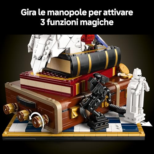 Harry Potter Pietra Filosofale – Edizione del Collezionista - Modellino Fai da Te - Decorazione per la Camera da Letto con Scene del Film, Edvige e 3 Minifigure - Regalo per Fan e Adulti - 76466