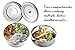 Stackable Steamer Insert Pans - Urban Supply’s Premium Instant Pot Steamer with Y-shaped Divider & Interchangeable lids for Instant Pot 6,8 quarts & Pressure Cooker - Pot in Pot - FREE eBook included
