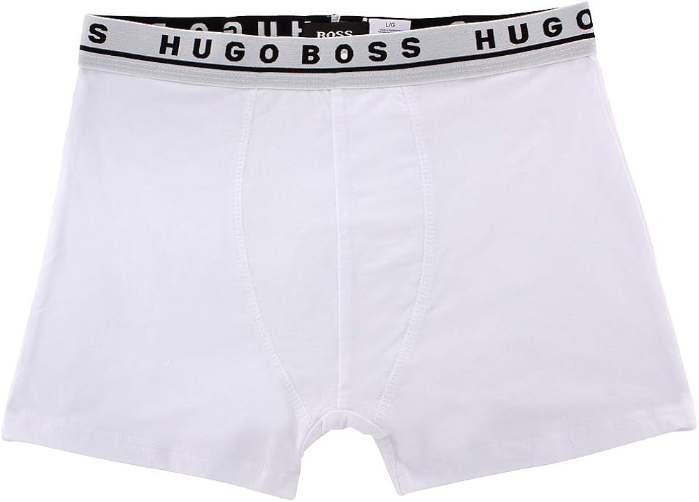 Hugo Boss Men's 3-Pack Stretch Cotton Regular Fit Trunks: Clothing