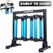 PLUSINNO Fishing Rod Rack, Metal Aluminum Alloy Fishing Rod Stand Organizer, Hold Up to 6 Rods, Fishing Rod Storage Holder for All Type Fishing Pole Gear Garage
