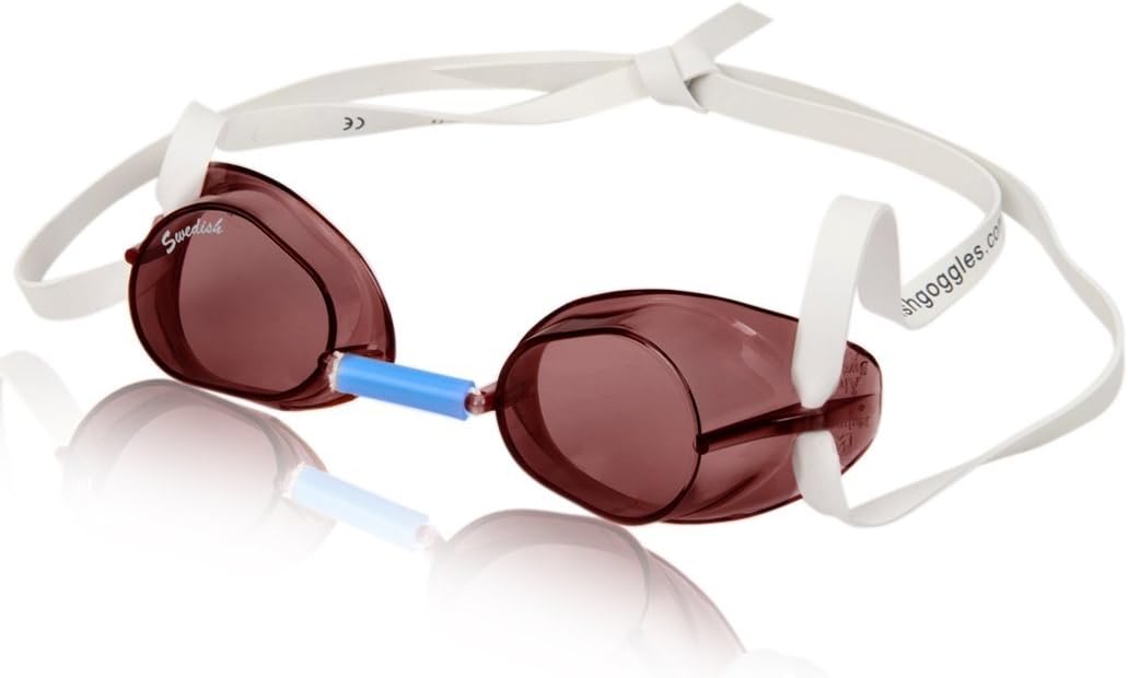 Malmsten Swedish Unisex Standard Swimming Goggles, 9922, fumare, Adult