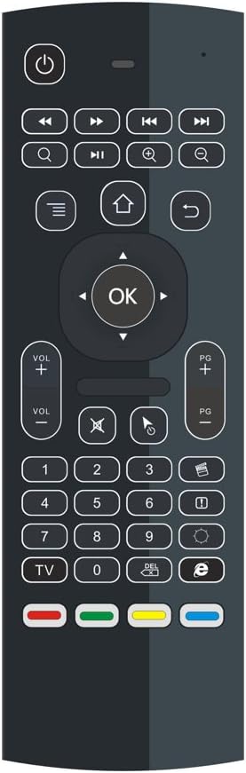 [Backlit] MX3 Pro Air Mouse Remote Keyboard AMGUR 2.4G Backlight Mini Wireless Air Mouse Remote Control for Android TV Box Raspberry Pi KODI TV Box Mini PC Windows Linux Android Smart TV