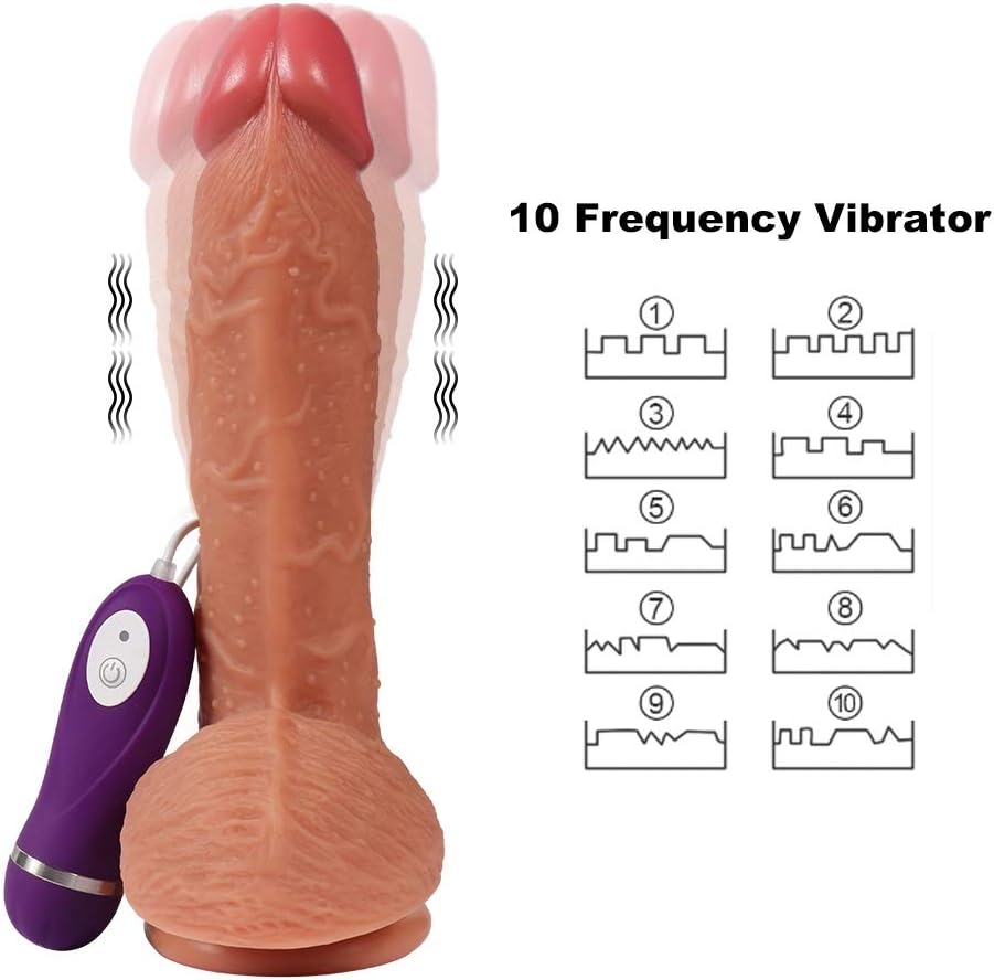 OPDJHSJG Silicone Safe Soft Material Rechargeable Vibratɔr Ďîldɔ Waterproof Powerful Multiple Speed Modes Vibration Toys(ED004)